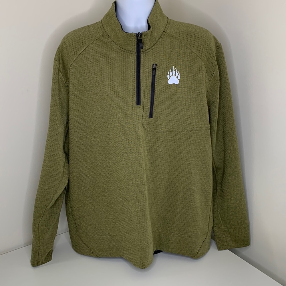 Alaskan Hardgear by Duluth Trading 1/4 zip up pull over polyester  sweater